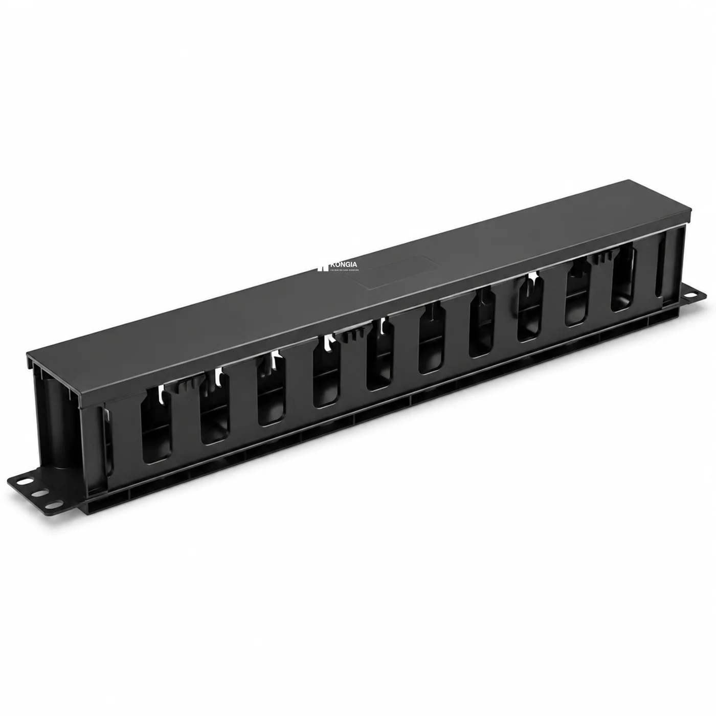 Organizador Horizontal KONGIA con Tapa, 24 Posiciones, Rack 19 pulgadas, 1U