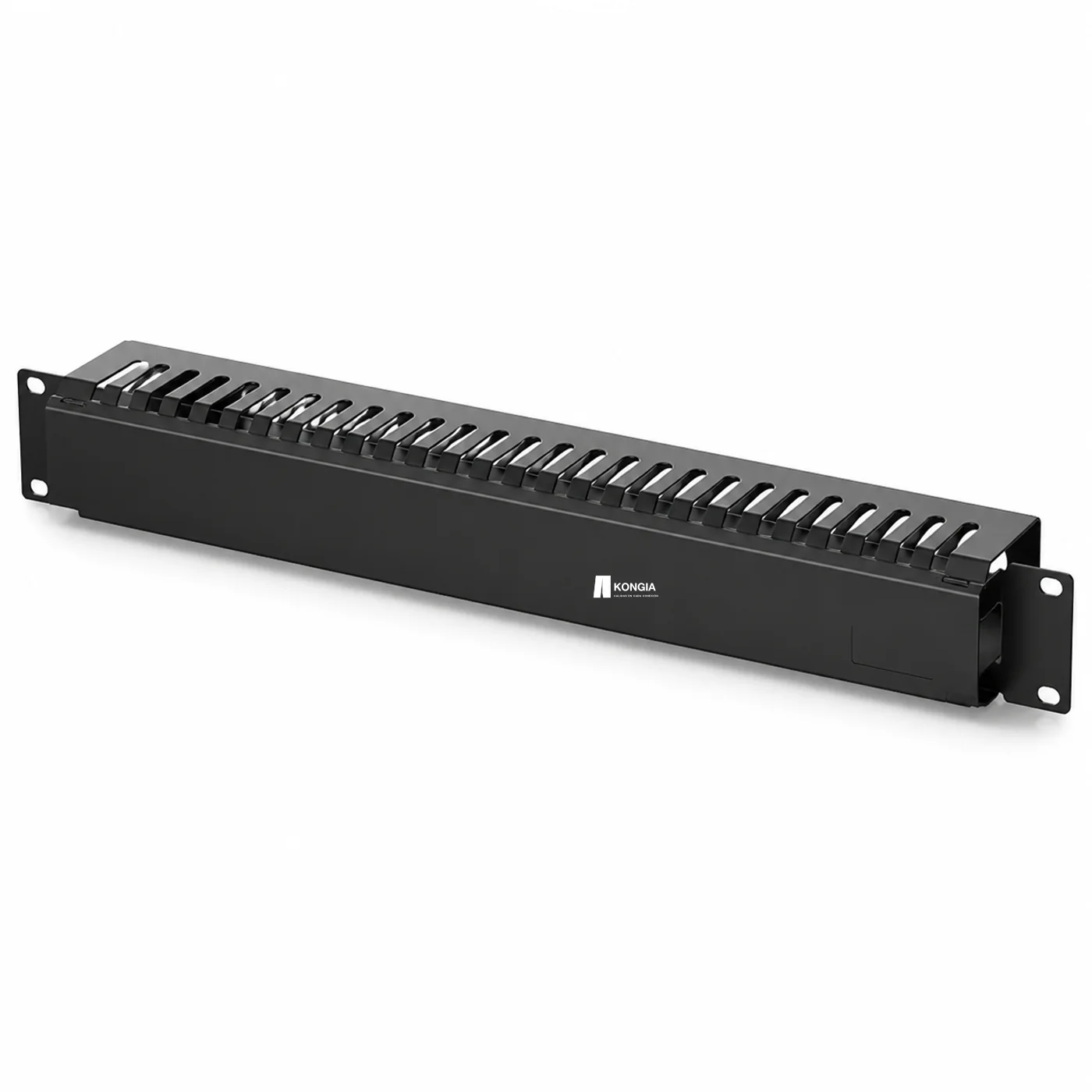 Organizador Horizontal Metálico KONGIA con Tapa, 48 Posiciones, Rack 19 pulgadas, 1U