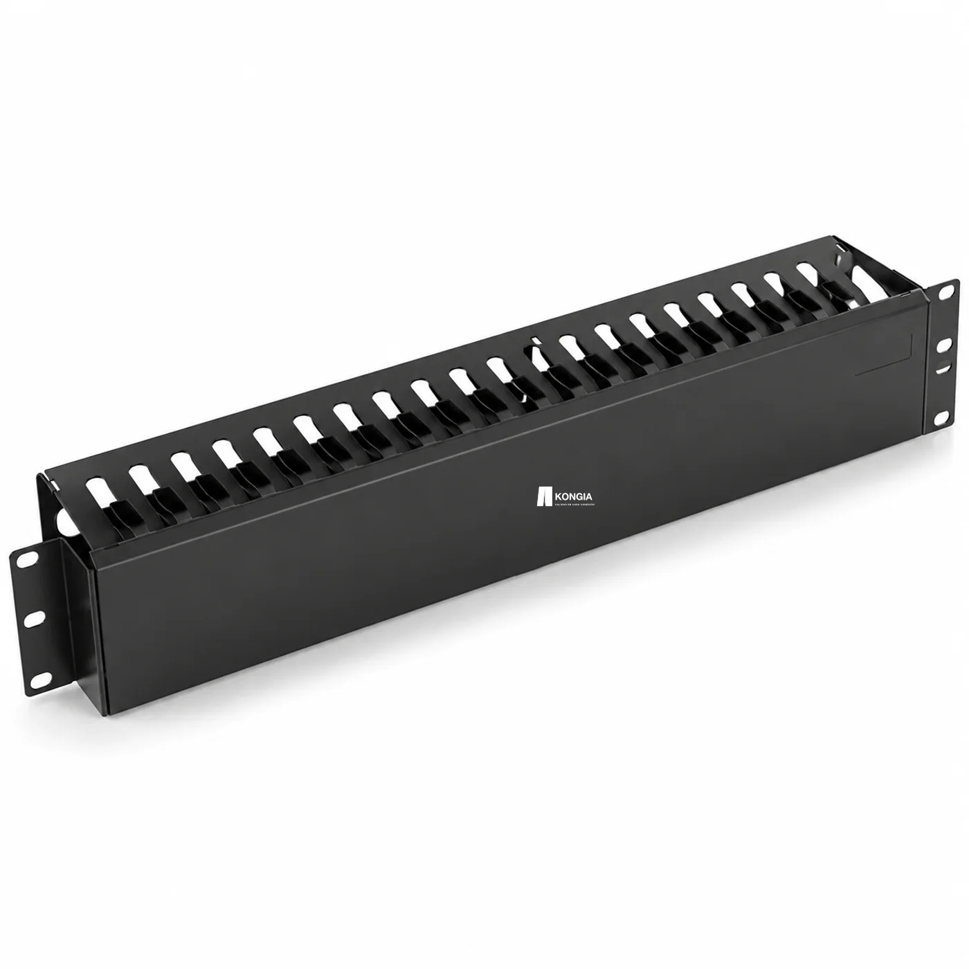 Organizador Horizontal Metálico KONGIA con Tapa, 48 Posiciones, Rack 19 pulgadas, 2U