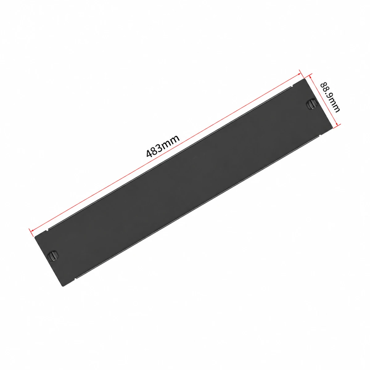 Panel Ciego sin Tornillos para Rack 19 pulgadas, 2U