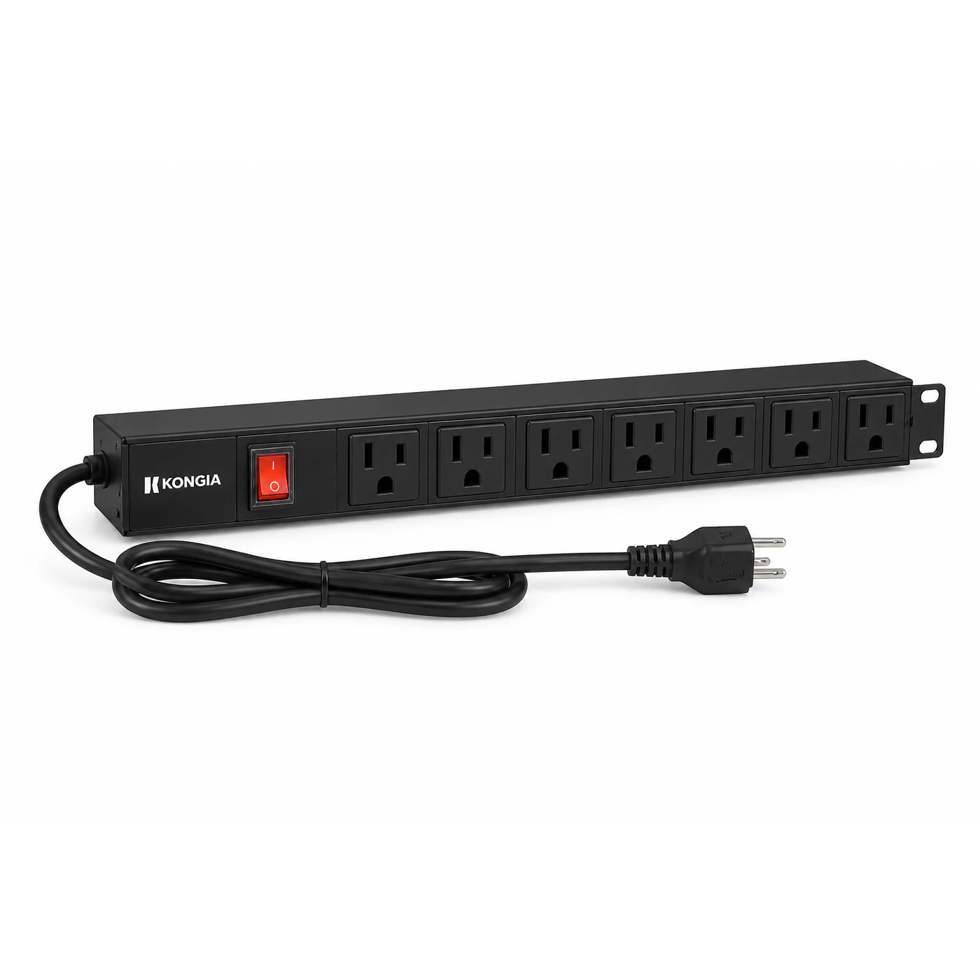 PDU para Rack 19 pulgadas 1U, 8 Tomas US, 15A / 110V-250V