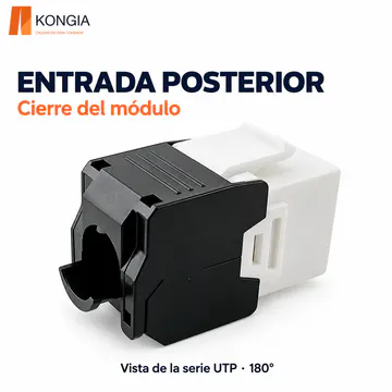 KONGIA · Entrada posterior y cierre · Serie UTP 180° · KJ-6A-TL-180