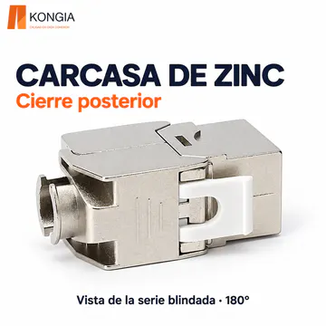 KONGIA · Carcasa de zinc y cierre posterior · Serie blindada 180° · KJ-5E-ST-TL