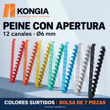 KONGIA KG-CM-CC12-6-MIX-7 — Siete colores; bolsa de 7 piezas