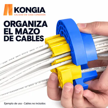 Manejo del peine circular con cables; ejemplo de uso