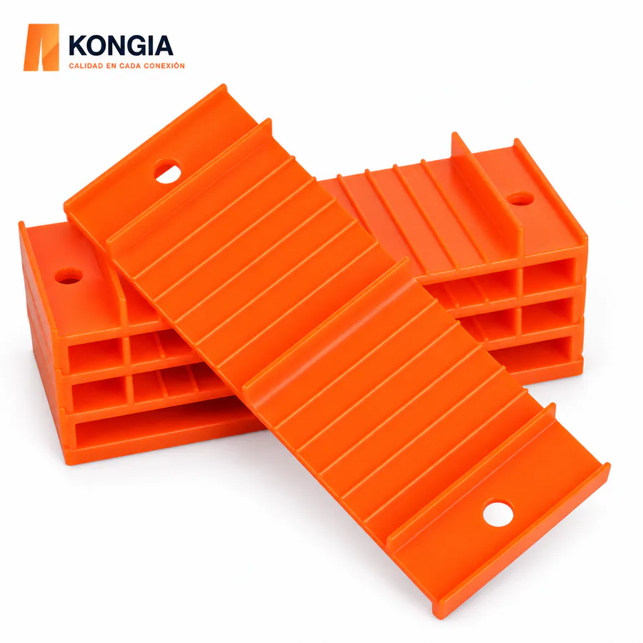 Organizador y Sujetador Apilable de Cables, 6 mm × 12 — 10 piezas