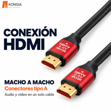 KG-CT-HDMI20-5M — Conectores HDMI tipo A macho a macho