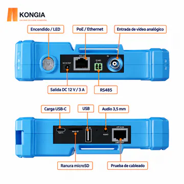 KG-CT-IPC-X450 — Puertos y conexiones