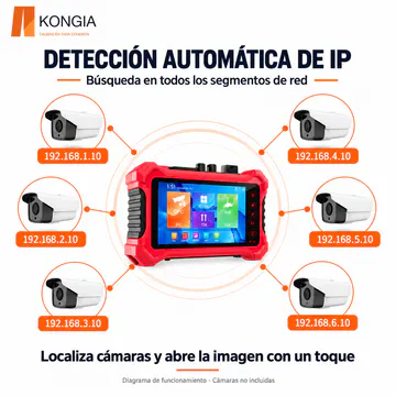 KG-CT-IPC-X560 Pro — Detección automática de IP