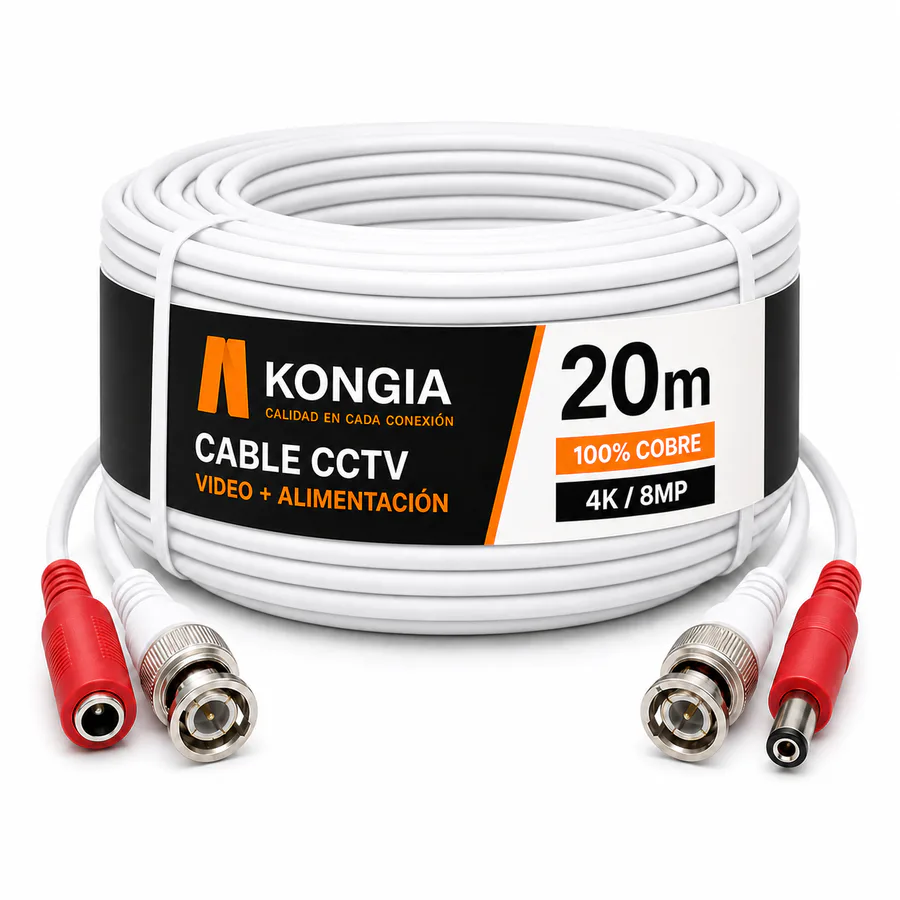 Cable de Video y Alimentación para CCTV