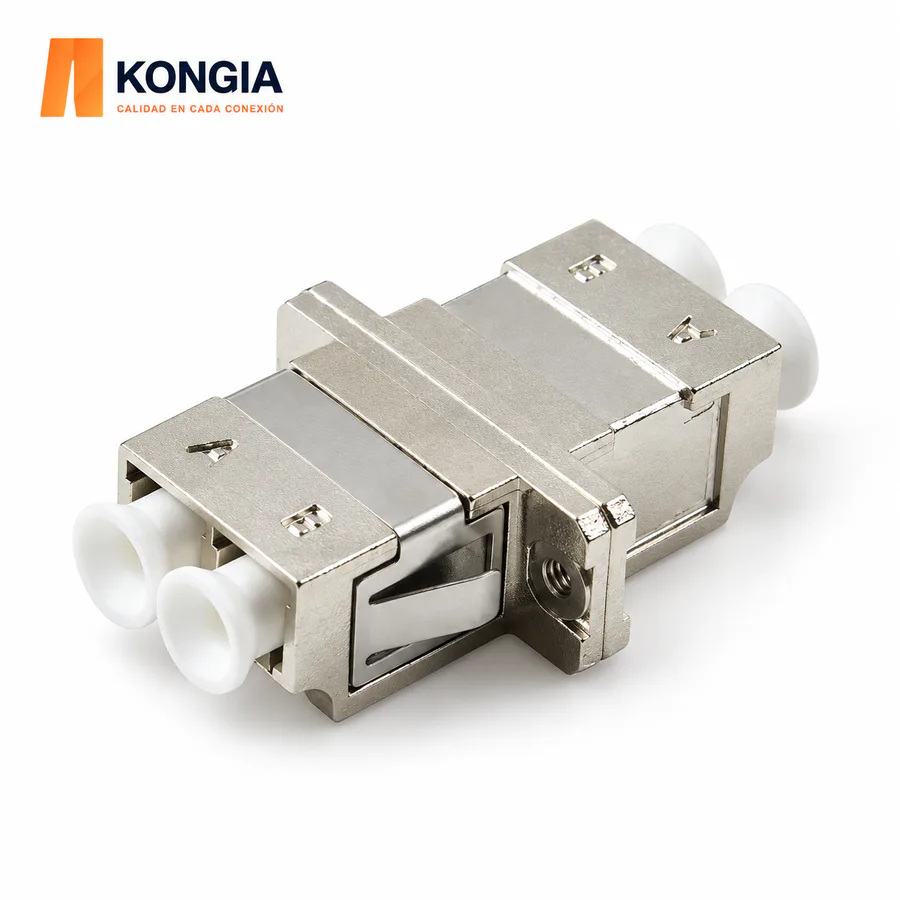 KONGIA Adaptador de Fibra Óptica LC/PC–LC/PC, Multimodo, Dúplex, 1 Pieza