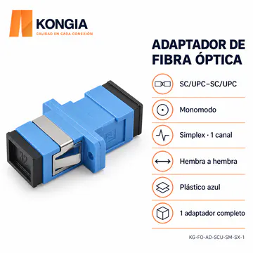 KG-FO-AD-SCU-SM-SX-1 — interfaz SC/UPC, Monomodo, Simplex, 1 pieza