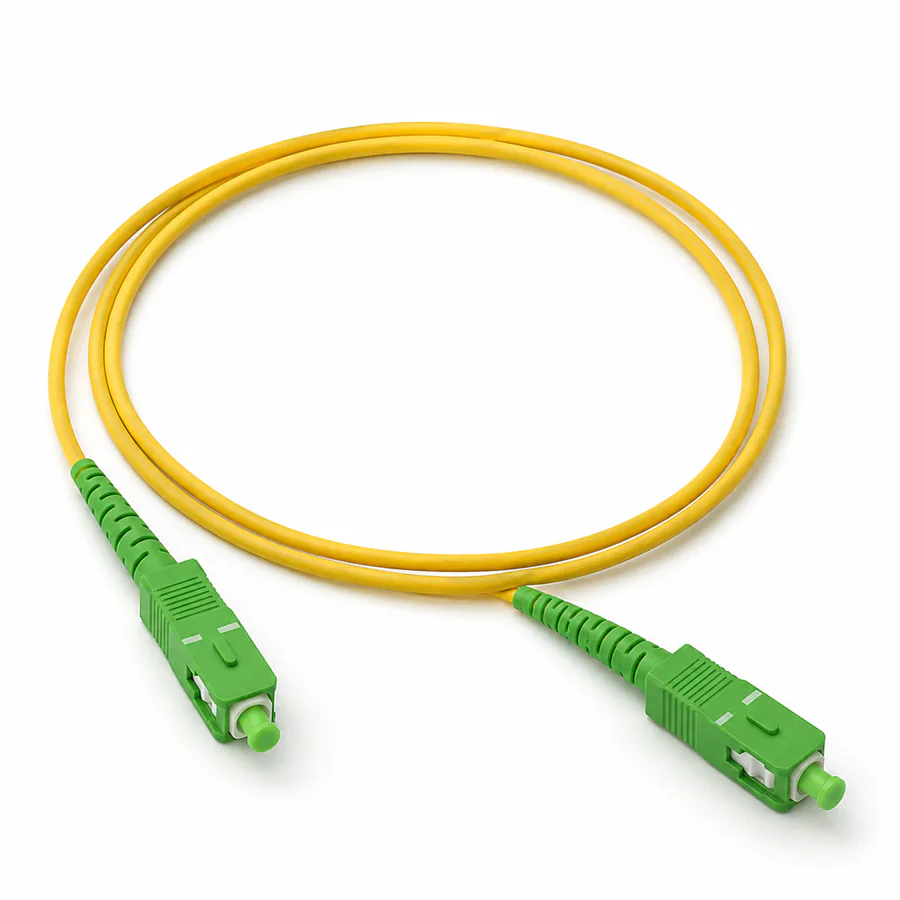 Patch Cord de Fibra Óptica SC/APC a SC/APC OS2 Simplex