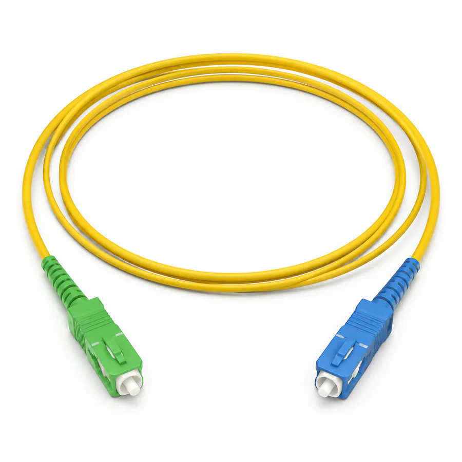 Patch Cord de Fibra Óptica SC/APC a SC/UPC OS2 Simplex