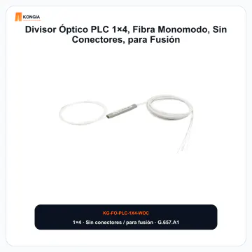 Vista principal - Divisor Óptico PLC 1×4, Fibra Monomodo, Sin Conectores, para Fusión - KG-FO-PLC-1X4-WOC