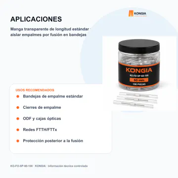 Aplicaciones profesionales - Manga Protectora para Fusión de 60 mm - KG-FO-SP-60-100