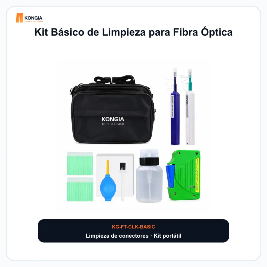 Kit Básico de Limpieza para Fibra Óptica