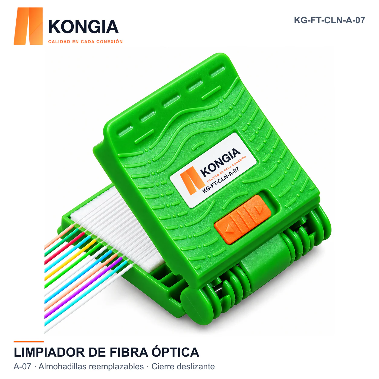Kit de Limpieza de Fibra Óptica con Pinza A-07