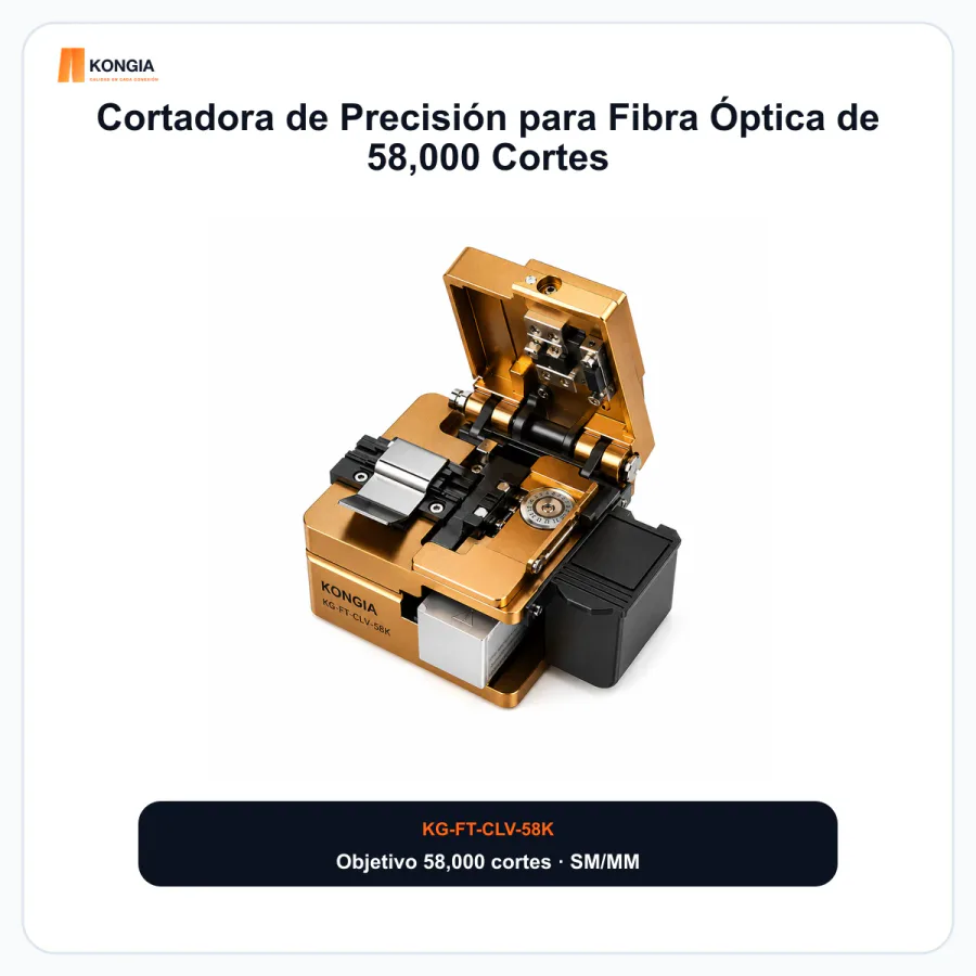 Cortadora de Precisión para Fibra Óptica de 58,000 Cortes