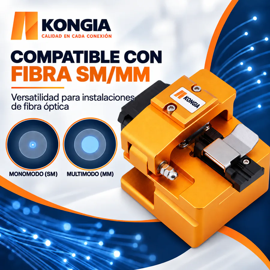 Escenarios de uso - Cortadora de Precisión para Fibra Óptica Dorada · Hasta 58.000 Cortes