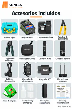 KONGIA A700 PRO - Accesorios incluidos