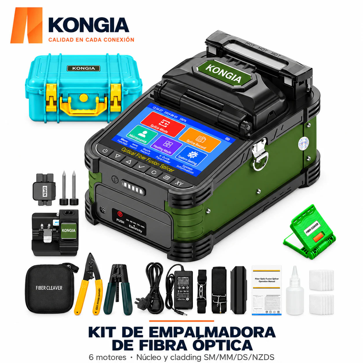KIT de Empalmadora PRO A700 de Nueva Generación, 6 Motores y Alineación de Núcleo