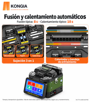 KONGIA A800 PRO - Fusión y calentamiento automáticos