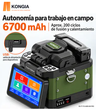 KONGIA A800 PRO - Autonomía y salida USB