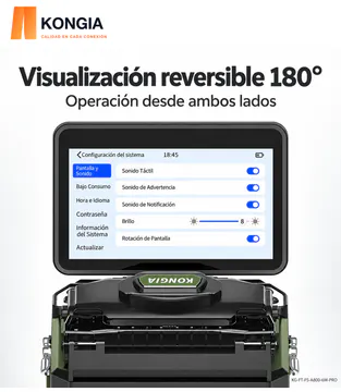 KONGIA A800 PRO - Visualización reversible 180°