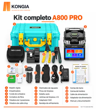 KONGIA A800 PRO - Kit completo y lista de 17 componentes