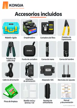 KONGIA A800 PRO - Accesorios incluidos