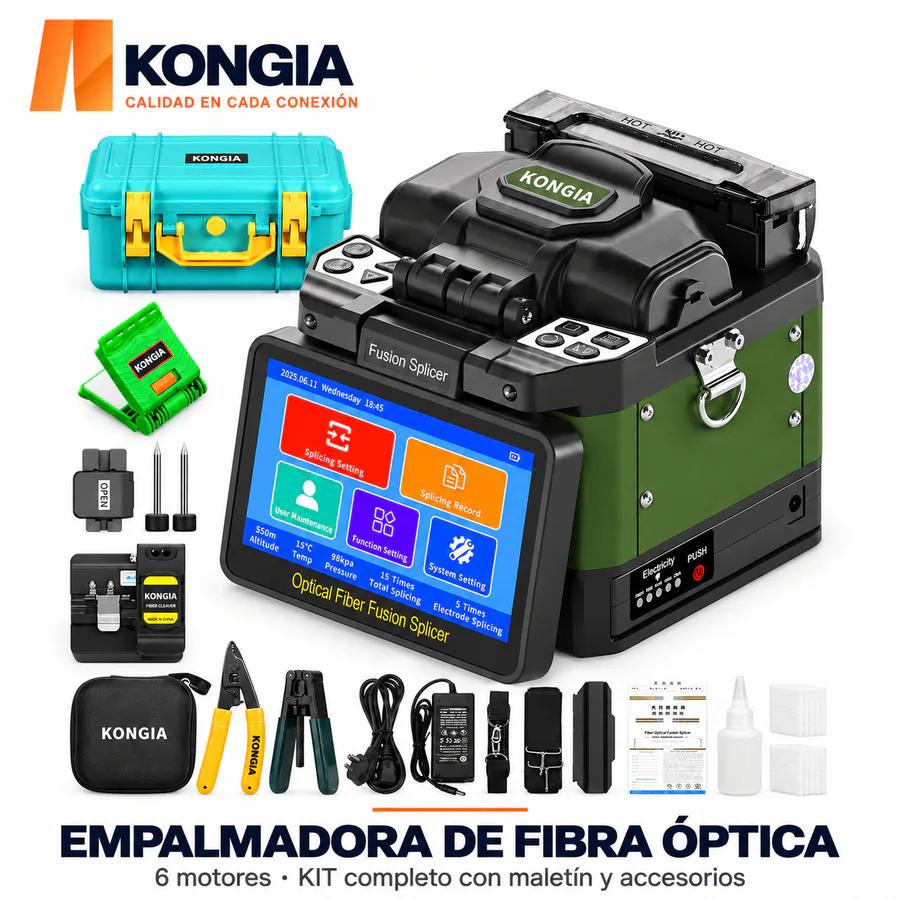 KIT de Empalmadora PRO A800 de Nueva Generación, 6 Motores y Alineación de Núcleo