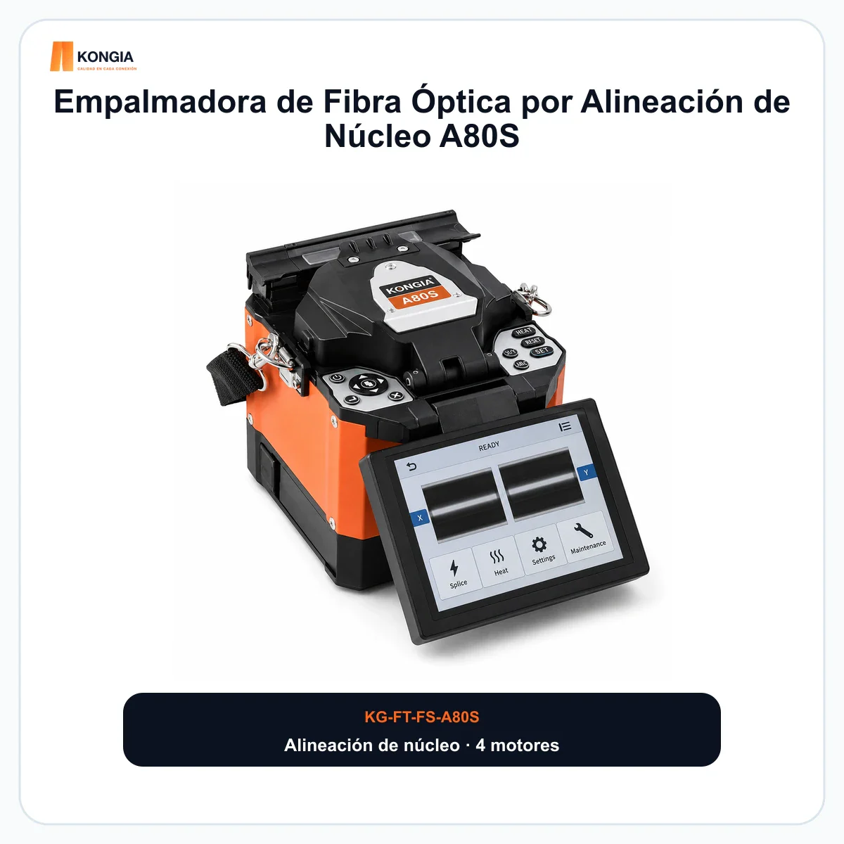 Empalmadora de Fibra Óptica por Alineación de Núcleo A80S
