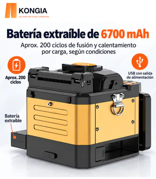Batería extraíble de 6700 mAh