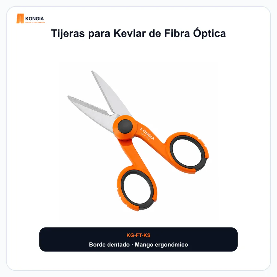 Tijeras para Kevlar de Fibra Óptica