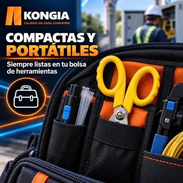 Tijeras para Kevlar y Aramida de Fibra Óptica, Hoja Dentada — Vista 7