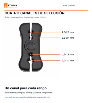 KONGIA · KG-FT-LTS-4P · Cuatro canales de selección