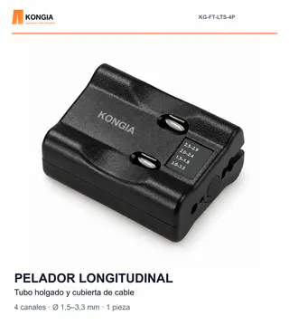 KONGIA · KG-FT-LTS-4P · Pelador longitudinal de tubo holgado
