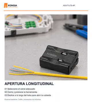 KONGIA · KG-FT-LTS-4P · Apertura longitudinal controlada
