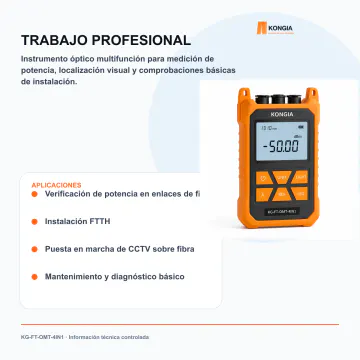 Aplicaciones profesionales - Multímetro Óptico 4 en 1 - KG-FT-OMT-4IN1