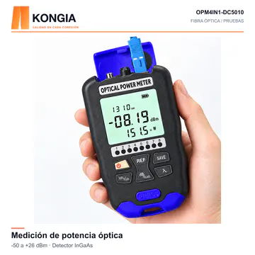 KONGIA · OPM4IN1-DC5010 · Medición de potencia óptica