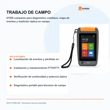 Aplicaciones profesionales en campo - OTDR Compacto Multifunción 1310/1550 nm C80 - KG-FT-OTDR-C80