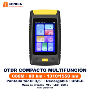 OTDR compacto multifunción C80M — KG-FT-OTDR-C80M