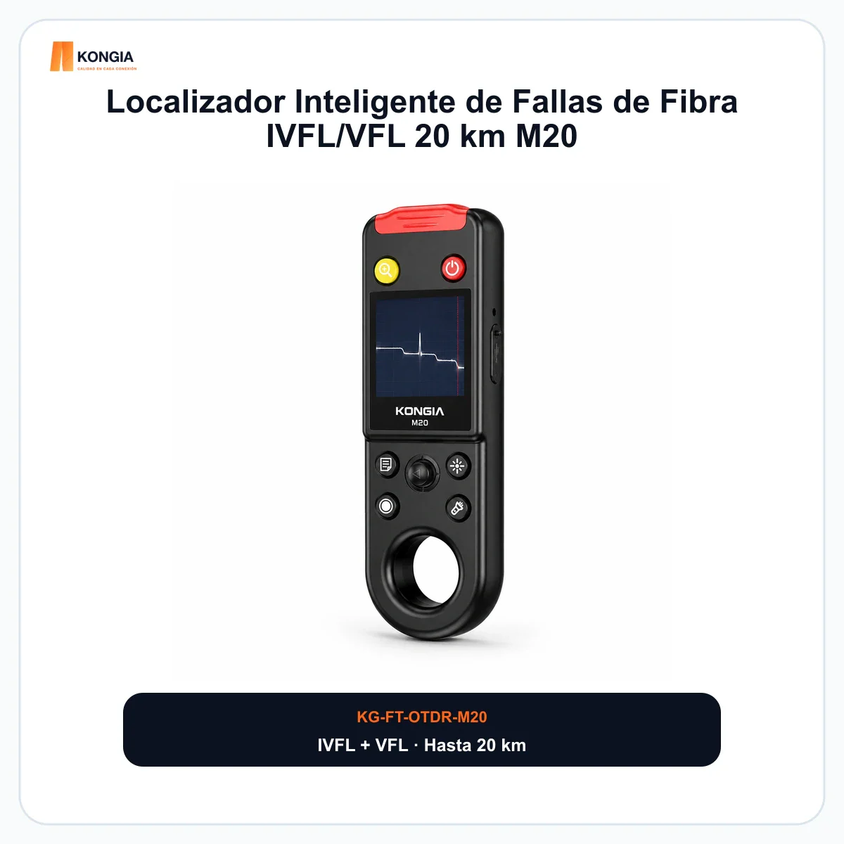 Localizador Inteligente de Fallas de Fibra IVFL/VFL 20 km M20