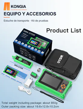EQUIPO Y ACCESORIOS — KG-FT-OTDR-P5200