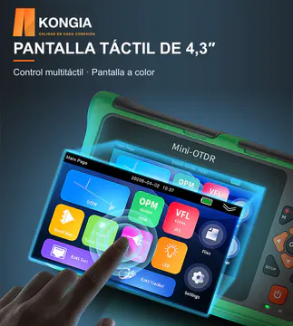 PANTALLA TÁCTIL DE 4,3″ — KG-FT-OTDR-P5200