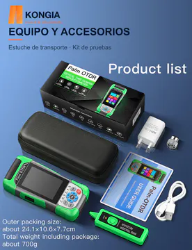 EQUIPO Y ACCESORIOS — KG-FT-OTDR-P80