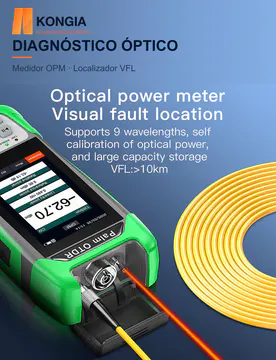 DIAGNÓSTICO ÓPTICO — KG-FT-OTDR-P80