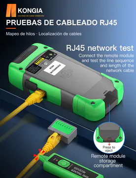 PRUEBAS DE CABLEADO RJ45 — KG-FT-OTDR-P80