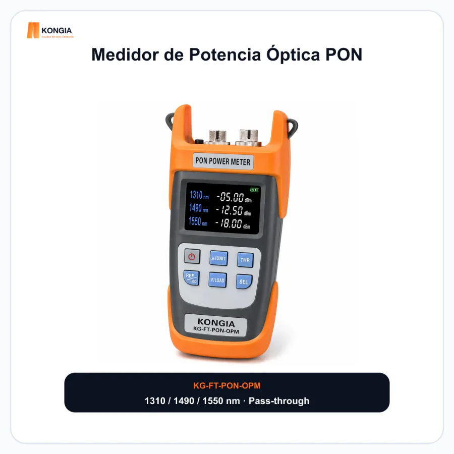 Medidor de Potencia Óptica PON